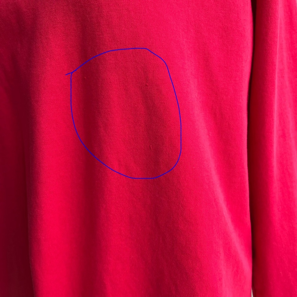 •Lands' End• Red Mock Turtleneck Top - Size Large (14-16) - Picture 8 of 9